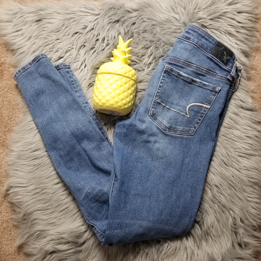 AMERICAN EAGLE SUPER STRETCH SIZE 6 LONG - Picture 4 of 8